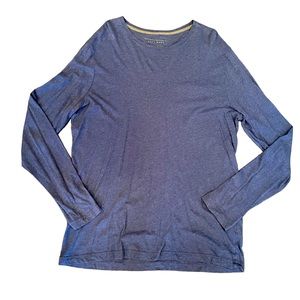 XLT Blue Cotton Long Sleeve Banana Republic Long Sleeve T-Shirt